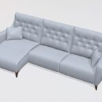 Avalon Leather Chaise Sofa G1+M+M