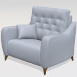Avalon Leather Snuggler Armchair