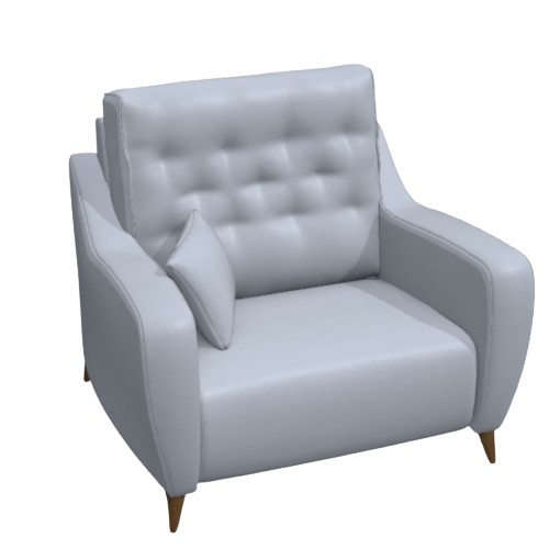 Leather snuggler sofas