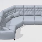 Avalon leather corner sofa N+Z+N+N