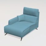 Axel leather Chaise F1 Module