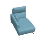 Axel leather Chaise F1 Module