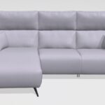 Axel Leather Chaise Sofa F1+N+N