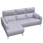 Axel Leather Chaise Sofa F1+N+N