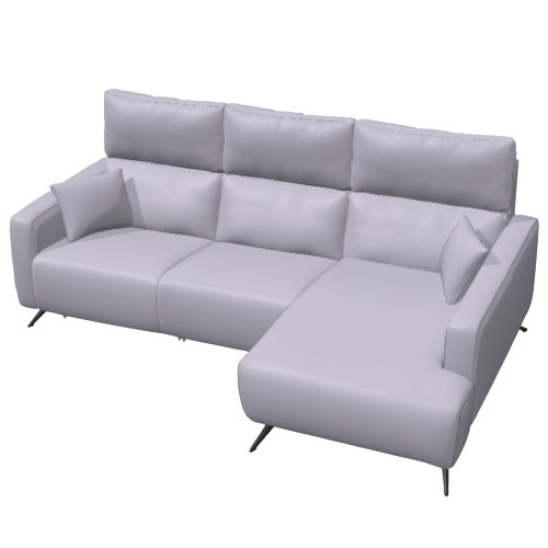 Axel leather Chaise Sofa N+N+F2