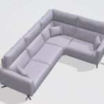 Axel leather Corner Sofa M+M+Y+M