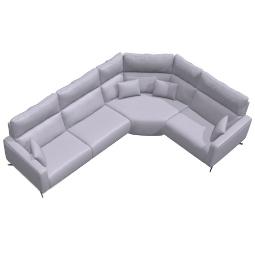 Axel leather Corner Sofa M+M+Z+M