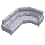 Axel Leather Corner Sofa N+N+Z+N
