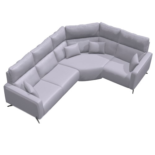 Axel Leather Corner Sofa N+N+Z+N