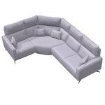 Axel leather Corner Sofa N+Z+N+N