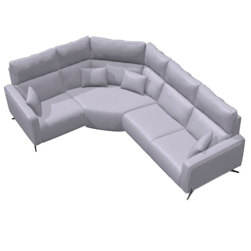 Axel leather Corner Sofa N+Z+N+N