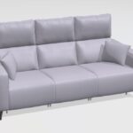 Axel leather sofa K+K+K