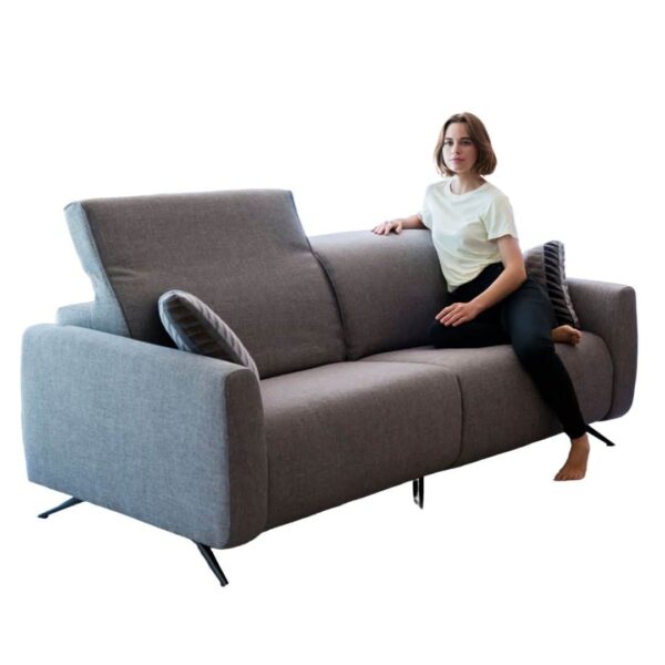 Baltia Grey Recliner Sofa