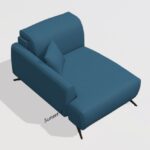 Baltia fabric Chaise G1 module