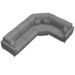 Baltia Leather Corner Sofa M+M+Z+M