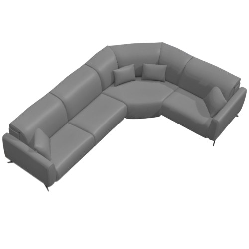 Baltia Leather Corner Sofa M+M+Z+M