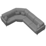 Baltia Leather Corner Sofa M+Z+M+M