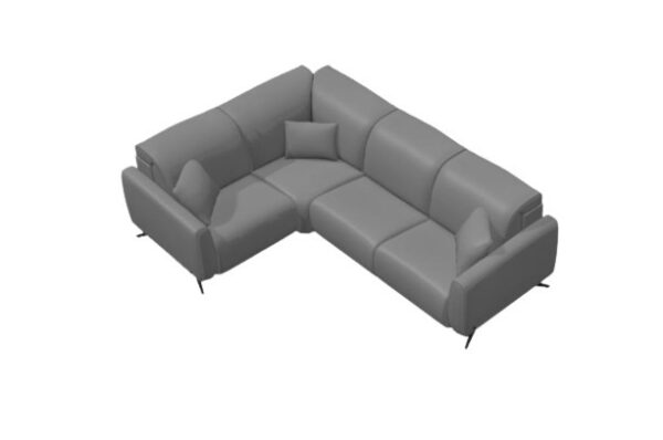 Baltia Leather Corner Sofa N+Y+N+N