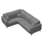Baltia Leather Corner Sofa N+Y+N+N