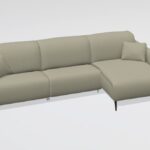 Baltia fabric M+M+G2 chaise sofa