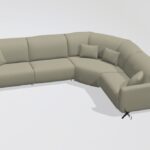 Baltia fabric M+M+Z+M Corner Sofa