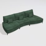 Kalahari K1+M+K2 Curved Sofa