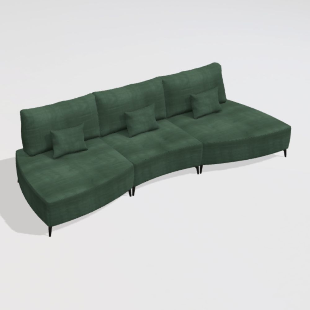 Kalahari K1+M+K2 Curved Sofa