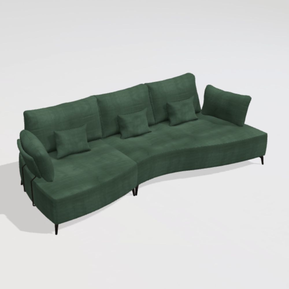 Kalahari U1+K1+MB2+U2 Curved Sofa