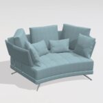 V12 Curved 2 Seater Sofa