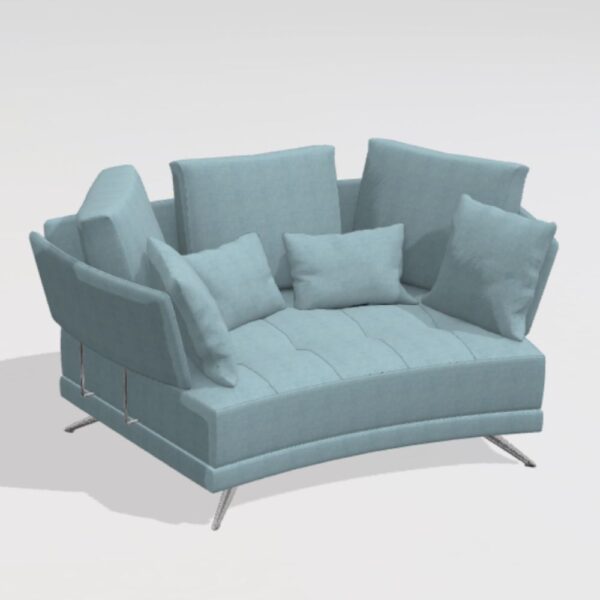 V12 Curved 2 Seater Sofa