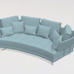 Pacific Y Curved 3 Seater Sofa