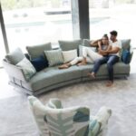 Pacific curved sofa from Fama