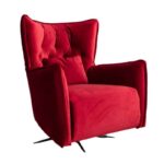 Simone - Red Swivel Recliner