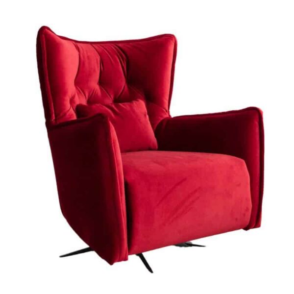 Simone - Red Swivel Recliner