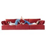 Teseo Red Sofa