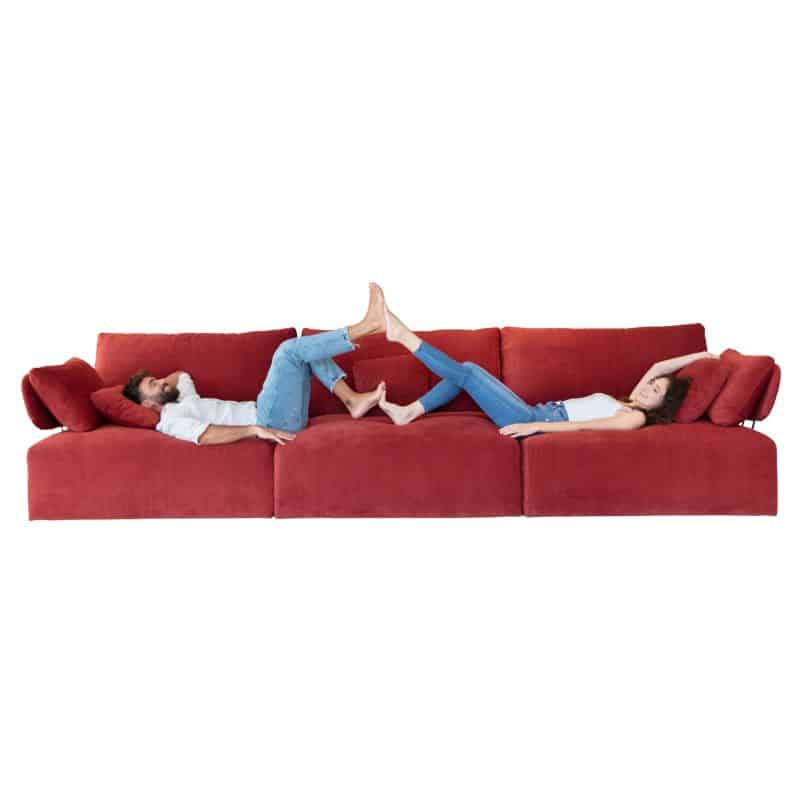 Teseo Red Sofa