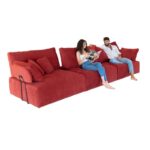 Teseo Red Sofa