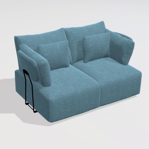 Teseo 2 seater sofa B+B with T arms from Fama