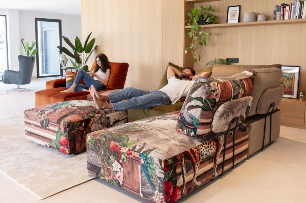 Teseo corner sofa from Fama