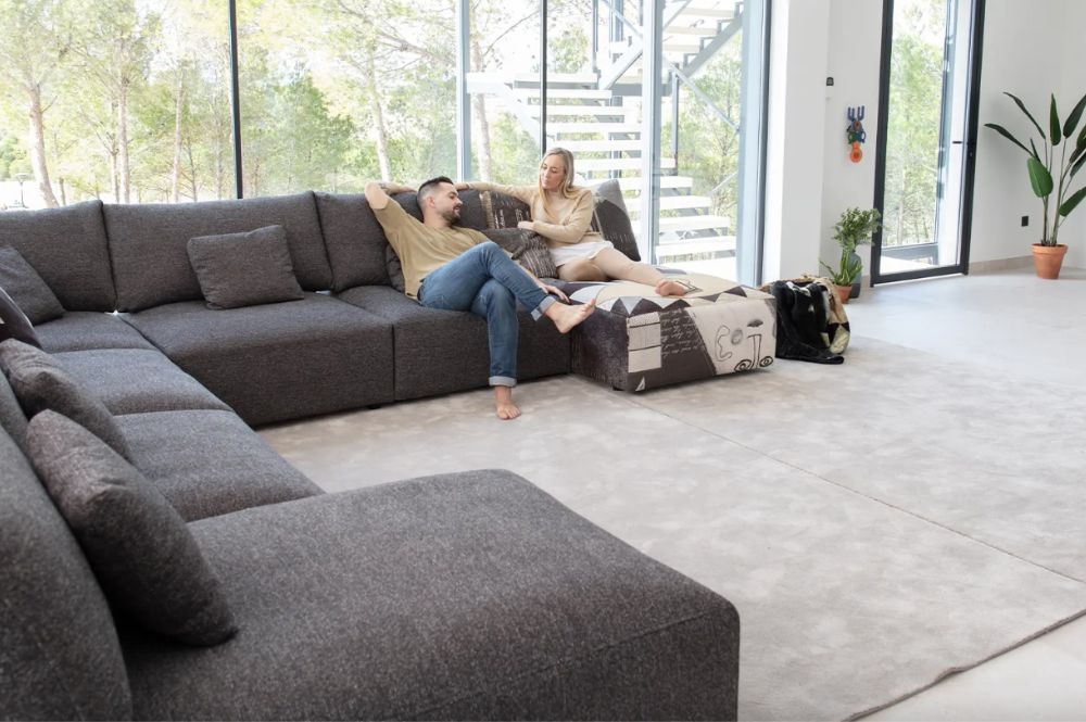 Teseo corner sofa from Fama