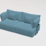 Teseo 4 seater sofa A+A with T arms from Fama