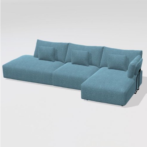 Teseo Chaise Sofa H2+A+F from Fama