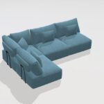 Teseo Corner Sofa A+C+A+A from Fama