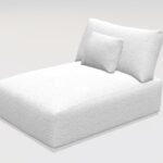 Teseo F chaise module from Fama