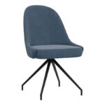 Miami - Blue Swivel Dining Chair