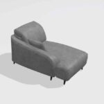 Babylon F1 Fabric chaise module
