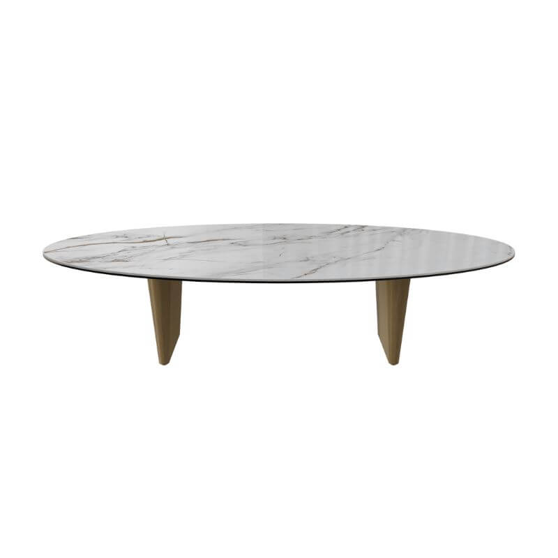 Goliath Coffee Table with Bronze legs & Fiorentino Marble Top