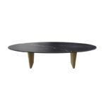 Goliath Coffee Table with Bronze legs & Marquina Marble Top