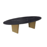 Goliath Coffee Table with Bronze legs & Marquina Marble Top