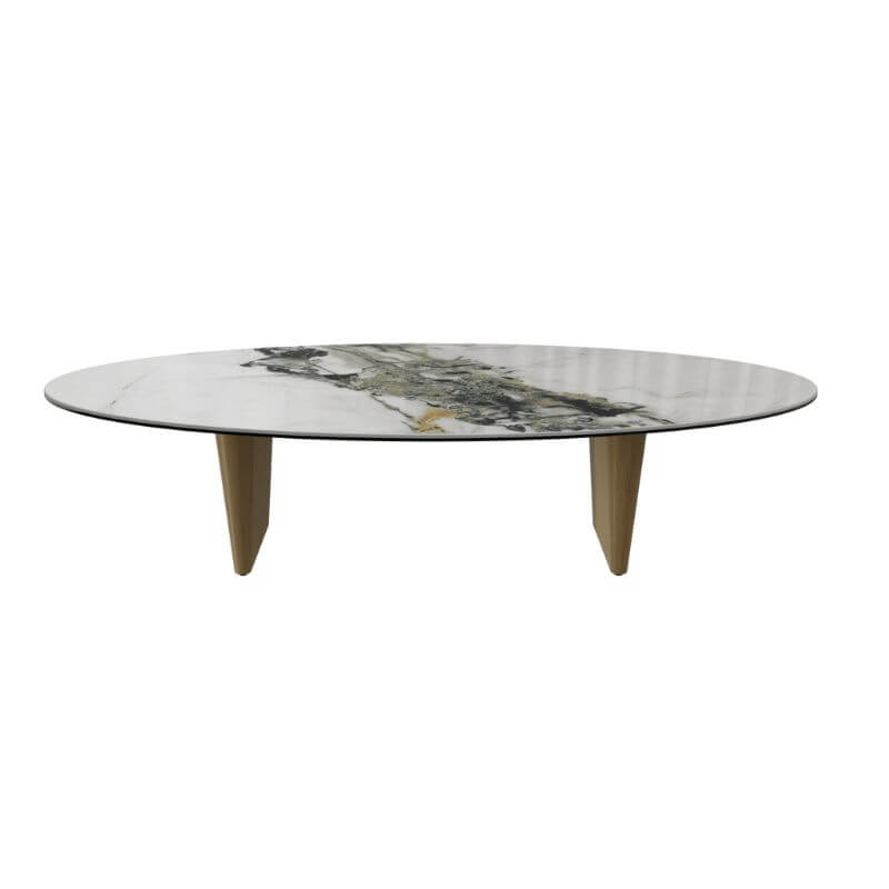 Goliath Coffee Table with Bronze legs & Doro Marble Top